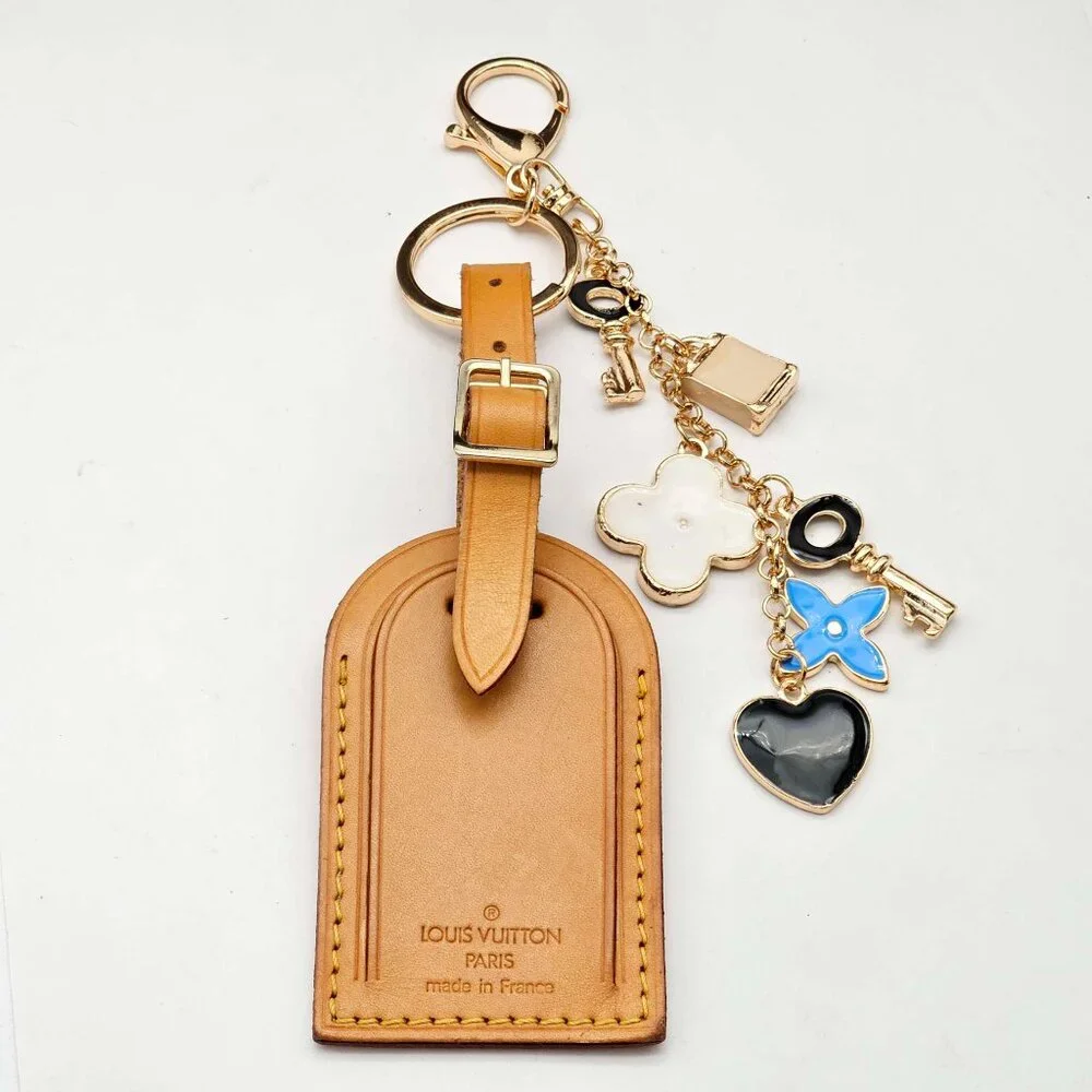 Authentic Louis Vuitton Luggage Tag with Unbranded Keycharm, Keychain - Picture 2 of 10
